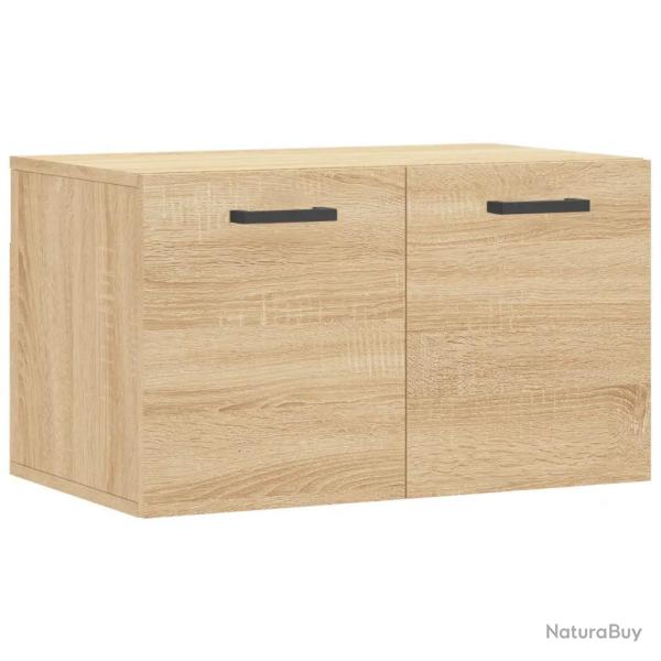 Armoire murale moderne rangement pratique 60 x 36,5 x 35 cm en bois d'ing�nierie ch�ne sonoma 02_00
