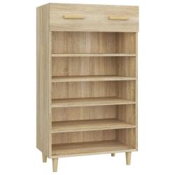 Armoire &agrave; chaussures scandinave minimaliste 60 x 35 x 105 cm stockage optimis&eacute; ambiance cosy en boi