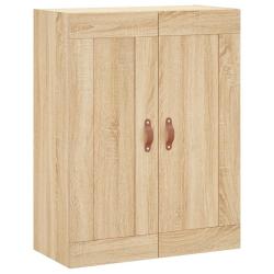 Armoire murale design polyvalente ch&ecirc;ne sonoma 69,5 x 34 x 90 cm espace de rangement &eacute;l&eacute;gant en boi
