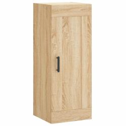 Armoire murale &eacute;l&eacute;gante avec rangement 34,5 x 34 x 90 cm en bois d'ing&eacute;nierie ch&ecirc;ne sonoma 02_00489