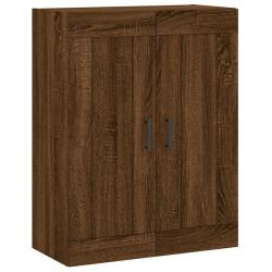 Armoire murale &eacute;l&eacute;gante design intemporel 69,5 x 34 x 90 cm en bois d'ing&eacute;nierie ch&ecirc;ne marron 02_00