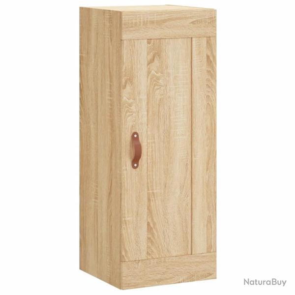 Armoire murale rangement �l�gante 34,5 x 34 x 90 cm en bois d'ing�nierie ch�ne sonoma 02_0048939