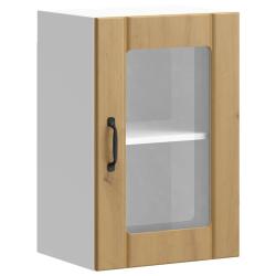 Armoire murale de cuisine design murale 40 x 31 x 60 cm grand espace rangement en bois ch&ecirc;ne artisa