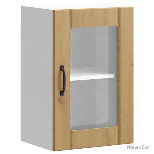 Armoire murale de cuisine design murale 40 x 31 x 60 cm grand espace rangement en bois ch�ne artisa
