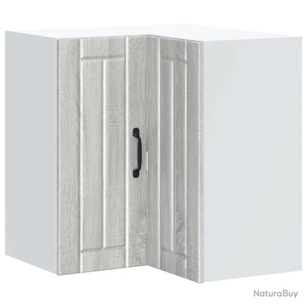 Armoire d'angle murale de cuisine Lucca 57 x 57 x 60 cm gain de place design moderne en bois d'ing�