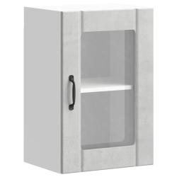 Armoire murale de cuisine design pratique rangement 40 x 31 x 60 cm en bois gris b&eacute;ton 02_0050126