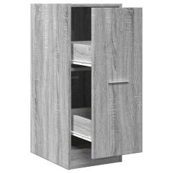 Armoire d'apothicaire avec rangement multifonctionnel 30 x 41 x 77,5 cm en bois d'ing&eacute;nierie sonoma