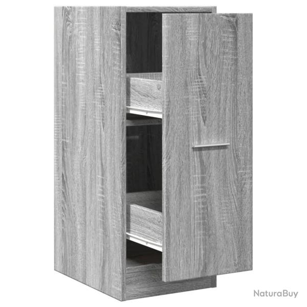Armoire d'apothicaire avec rangement multifonctionnel 30 x 41 x 77,5 cm en bois d'ing�nierie sonoma