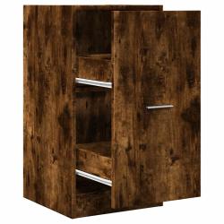 Armoire d'apothicaire multifonctionnelle rangement cuisine bureau 40 x 41 x 77 cm en bois d'ing&eacute;nie