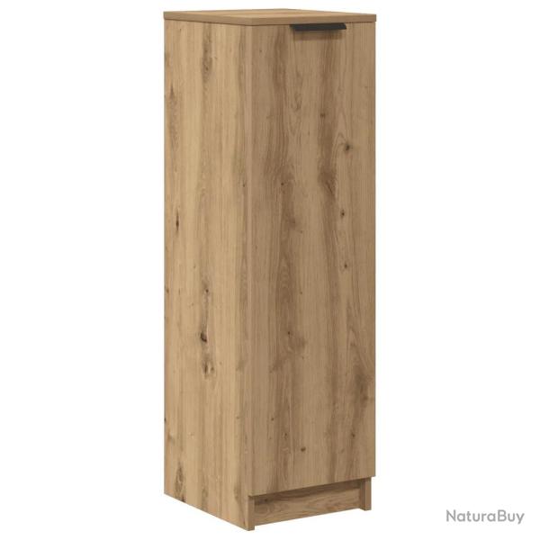 Armoire � chaussures avec porte rangement 29,5 x 35 x 100,5 cm �l�gante et pratique en bois d'ing�n