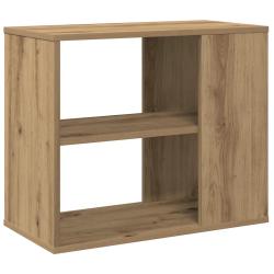 Armoire lat&eacute;rale &eacute;l&eacute;gante avec 2 &eacute;tag&egrave;res pratique salon rangement 60 x 30 x 50 cm en bois d'ing&eacute;ni