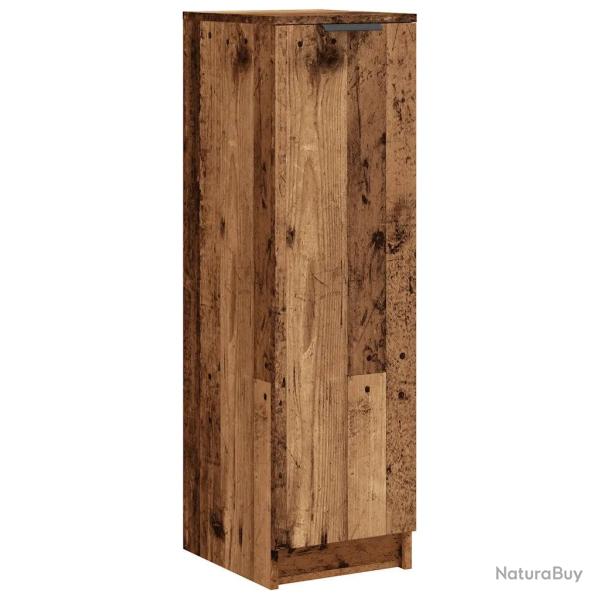 Armoire � chaussures vintage avec porte rangement pratique 29,5 x 35 x 100,5 cm en bois d'ing�nieri