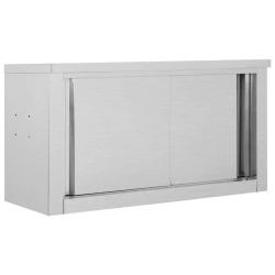 Armoire de cuisine murale avec portes coulissantes 90 x 40 x 50 cm rangement pratique style moderne