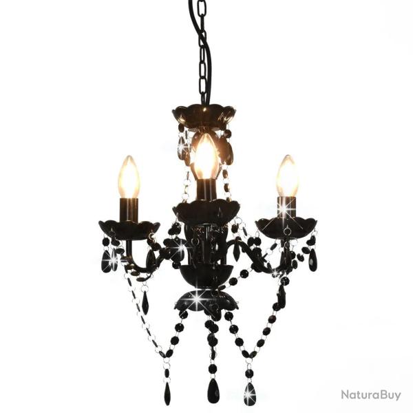 Lustre rond design extravagant 36 x 42 cm charme �l�gant ambiance cosy en m�tal noir 02_0046404