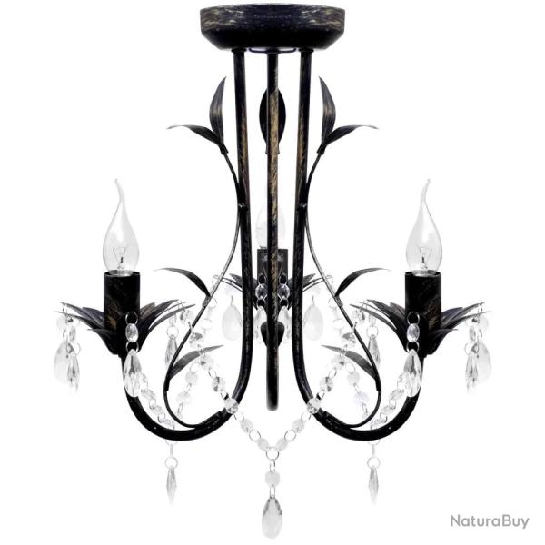 Lustre en m�tal noir style art nouveau salle � manger 30 x 35 cm en m�tal noir 02_0046252
