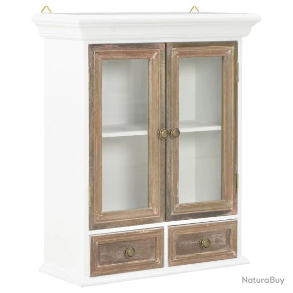 Armoire murale polyvalente vintage cuisine salon salle de bain 49 x 22 x 59 cm en bois d'ing�nierie