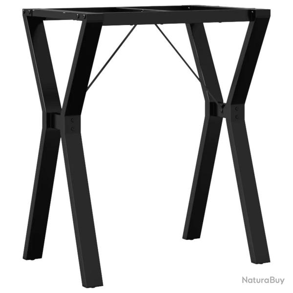 Pieds de table � manger cadre en Y 60 x 40 x 73 cm robustes et stables style industriel en acier no