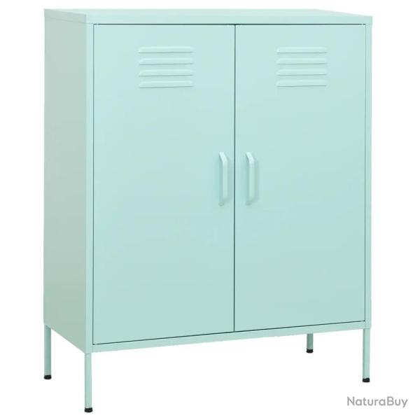 Armoire de rangement moderne design pratique 80 x 35 x 101,5 cm en acier menthe 02_0046858