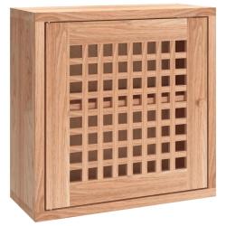Armoire murale 42 x 18 x 42 cm grand espace de rangement design minimaliste int&eacute;rieur en bois noyer