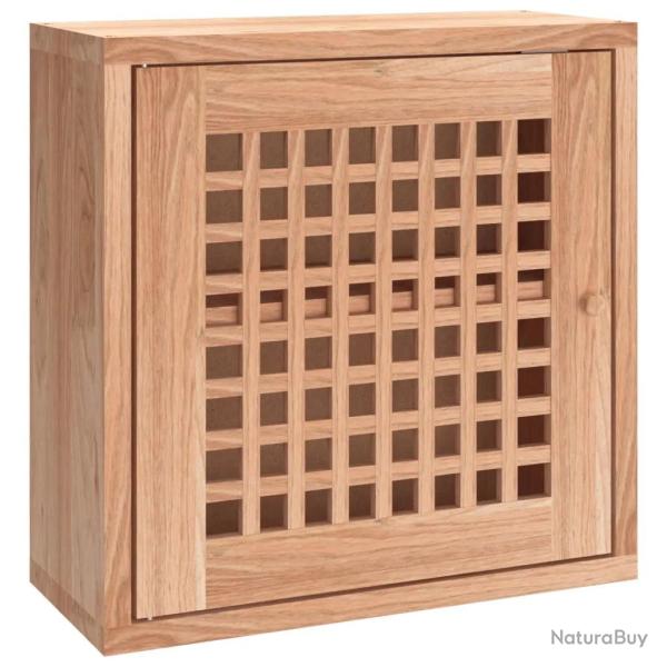 Armoire murale 42 x 18 x 42 cm grand espace de rangement design minimaliste int�rieur en bois noyer