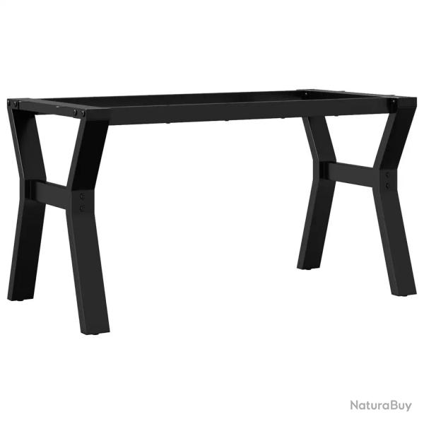 Pieds de table basse cadre en Y 80 x 40 x 43 cm robustes stables style industriel en acier noir 02_