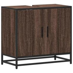 Armoire de lavabo r&eacute;tro &eacute;l&eacute;gante salle de bain 65 x 33 x 60 cm avec grand espace de rangement en bo