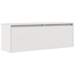 Armoire murale blanche 100 x 30 x 35 cm pratique d&eacute;corative style moderne en bois de pin massif 02_