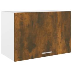 Armoire suspendue cuisine rangement pratique 60 x 31 x 40 cm en bois d'ing&eacute;nierie ch&ecirc;ne fum&eacute; 02_004