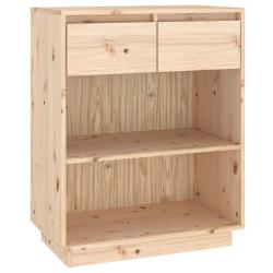 Armoire console rustique grande capacit&eacute; 60 x 34 x 75 cm en bois de pin naturel 02_0048114