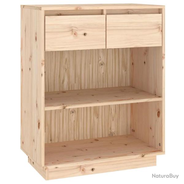 Armoire console rustique grande capacit� 60 x 34 x 75 cm en bois de pin naturel 02_0048114