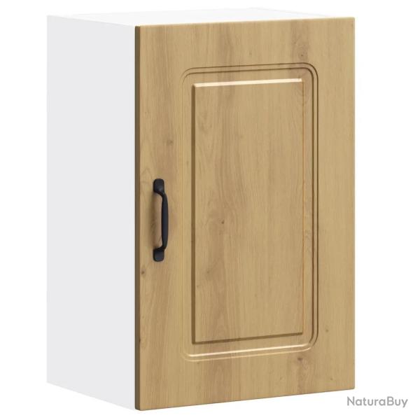 Armoire murale cuisine gain de place rangement 40 x 31 x 60 cm en bois d'ing�nierie ch�ne artisanal