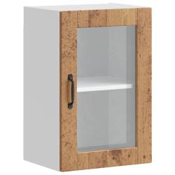 Armoire murale de cuisine design moderne 40 x 31 x 60 cm avec porte en verre fonctionnalit&eacute; d&eacute;corat