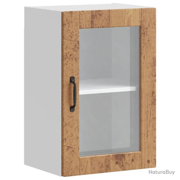 Armoire murale de cuisine design moderne 40 x 31 x 60 cm avec porte en verre fonctionnalit� d�corat