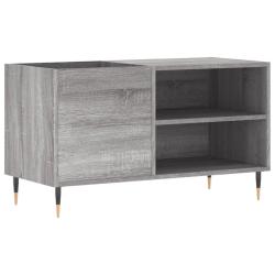 Armoire &agrave; disques classique avec espace de rangement 85 x 38 x 48 cm en bois d'ing&eacute;nierie gris 02_0