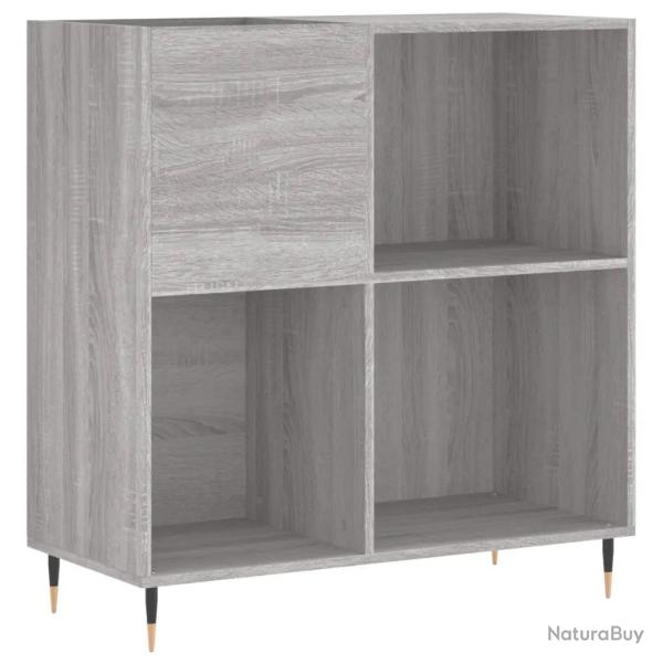 Armoire � disques pratique et classique 84,5 x 38 x 89 cm avec espace de rangement ample style indu