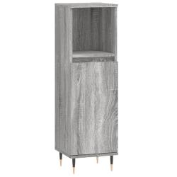Armoire salle de bain moderne 30 x 30 x 100 cm rangement flexible pieds en fer style industriel en