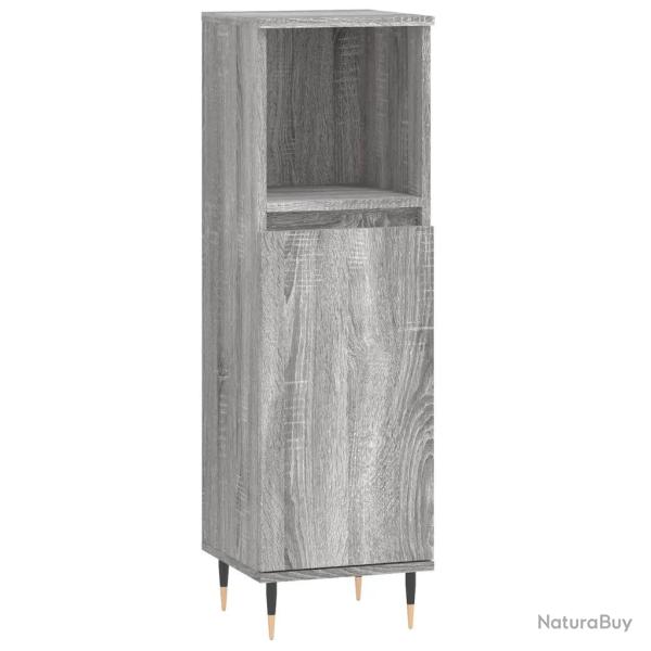 Armoire salle de bain moderne 30 x 30 x 100 cm rangement flexible pieds en fer style industriel en