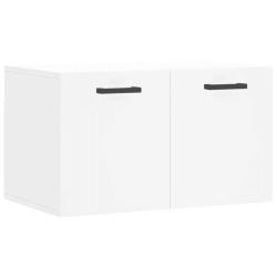 Armoire murale rangement d&eacute;coratif moderne 60 x 36,5 x 35 cm en bois d'ing&eacute;nierie blanc 02_0048838
