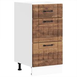 Armoire de cuisine Lucca rangement grand espace 40 x 46 x 81,5 cm pieds r&eacute;glables style vintage en
