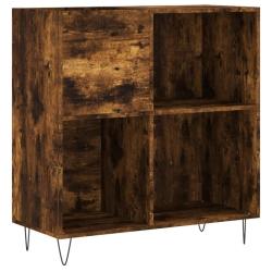 Armoire &agrave; disques design classique 84,5 x 38 x 89 cm grand espace de rangement style industriel en