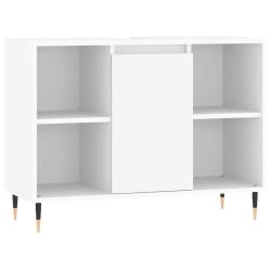 Armoire de salle de bain design industrielle rangement flexible 80 x 33 x 60 cm en bois d'ing&eacute;nieri