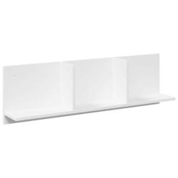 Armoire murale flottante moderne gain de place 100 x 16,5 x 30 cm en bois d'ing&eacute;nierie blanc 02_005