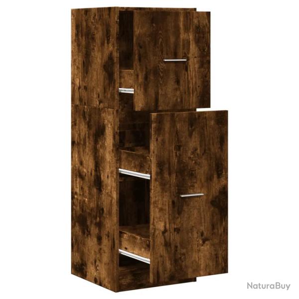 Armoire d'apothicaire multifonctionnelle avec tiroirs rangement 40 x 41 x 118 cm en bois d'ing�nier