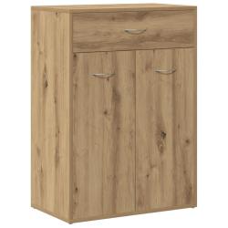 Armoire &agrave; chaussures avec portes et tiroir 60 x 35 x 84 cm grand espace de rangement moderne en boi