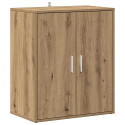 Armoire &agrave; chaussures 60 x 35 x 70 cm avec 5 &eacute;tag&egrave;res pratique moderne style ch&ecirc;ne artisanal en bois