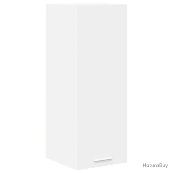 Armoire suspendue moderne avec grand espace de stockage 30 x 31 x 80 cm en bois d'ing�nierie blanc