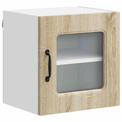 Armoire de cuisine rectangulaire espace de rangement moderne 40 x 31 x 40 cm en bois d'ing&eacute;nierie c