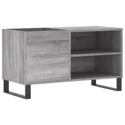 Armoire &agrave; disques pratique avec grand espace de rangement 85 x 38 x 48 cm en bois d'ing&eacute;nierie gris