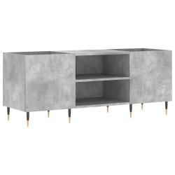Armoire &agrave; disques classique moderne 121 x 38 x 48 cm grande capacit&eacute; finition stable en bois gris b