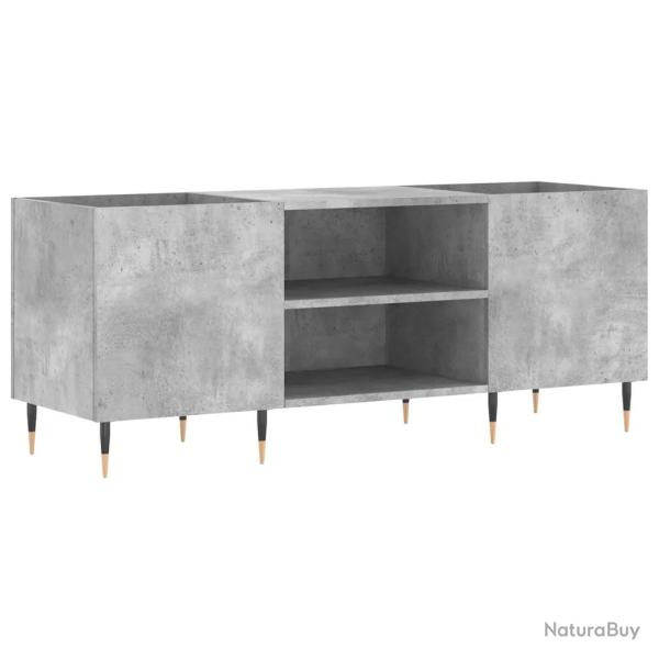 Armoire � disques classique moderne 121 x 38 x 48 cm grande capacit� finition stable en bois gris b